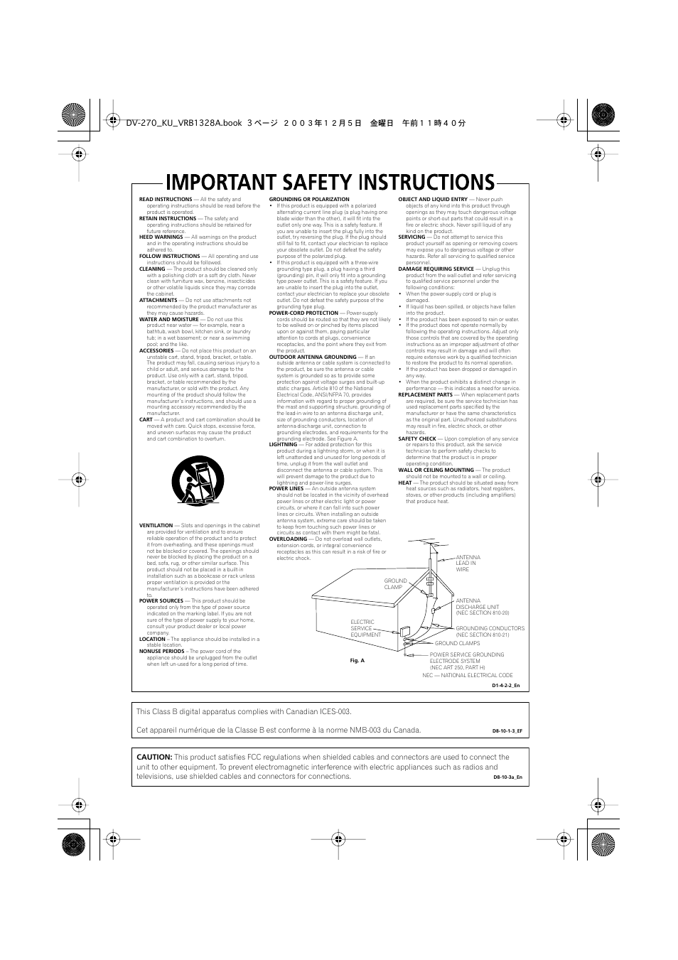 Pioneer DV-275 User Manual | Page 3 / 40