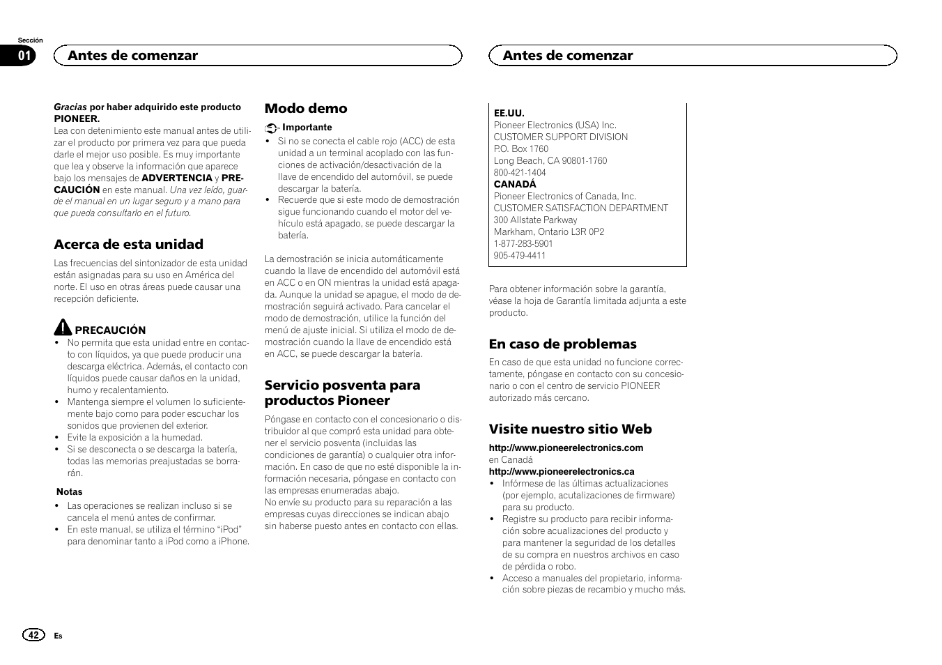 Pioneer CD RDS RECEIVER DEH-7300BT User Manual | Page 42 / 64