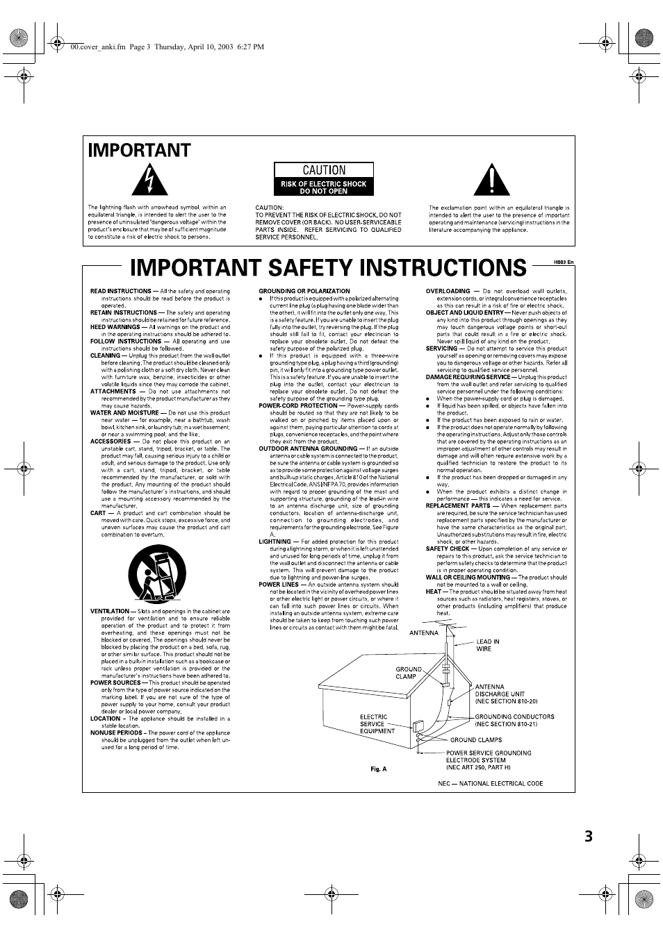 Pioneer Elite VSX-53TX User Manual | Page 3 / 107