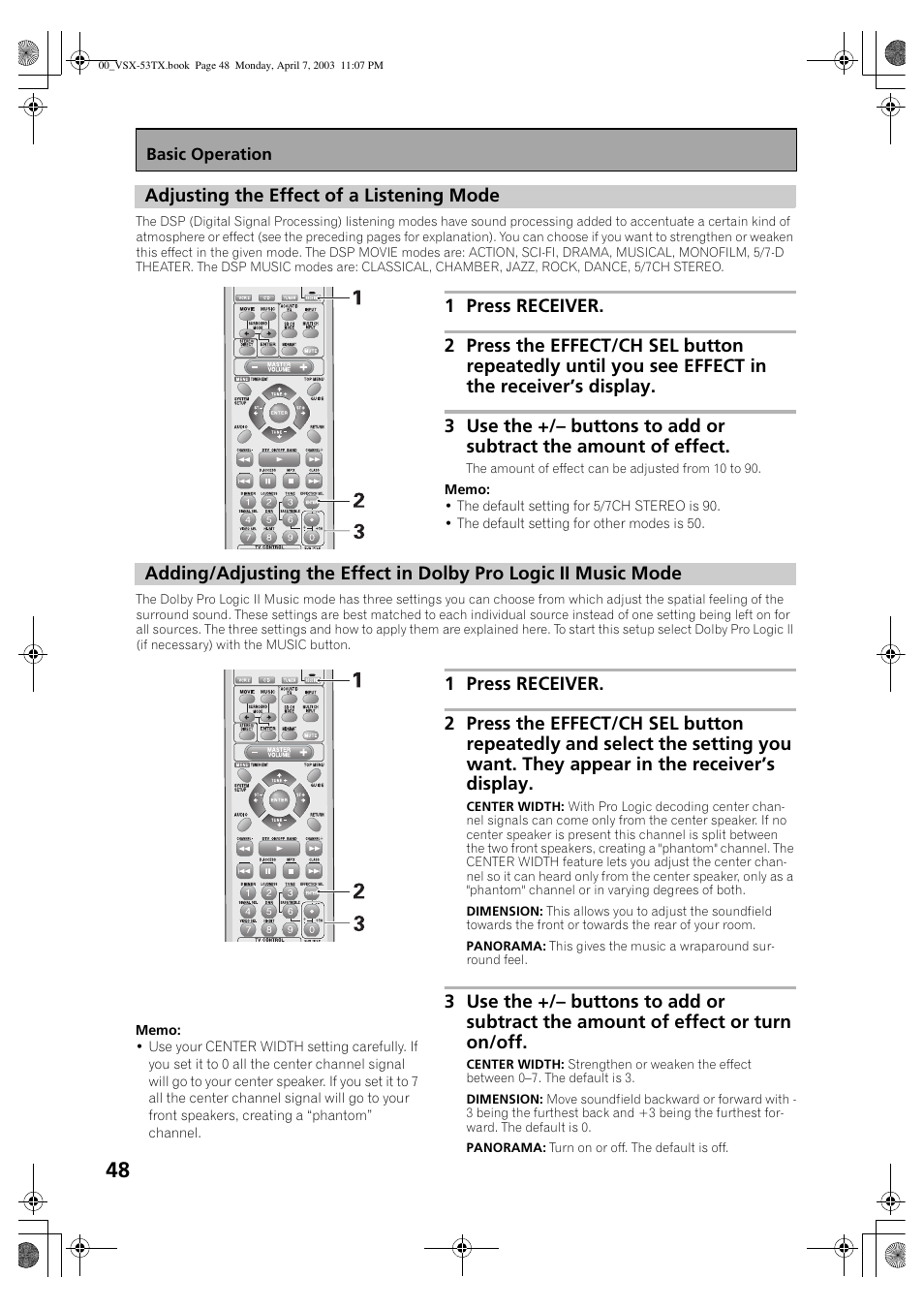 Pioneer Elite VSX-53TX User Manual | Page 48 / 107