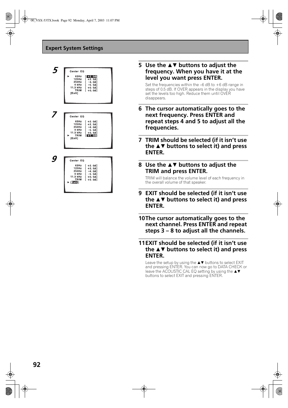 Pioneer Elite VSX-53TX User Manual | Page 92 / 107