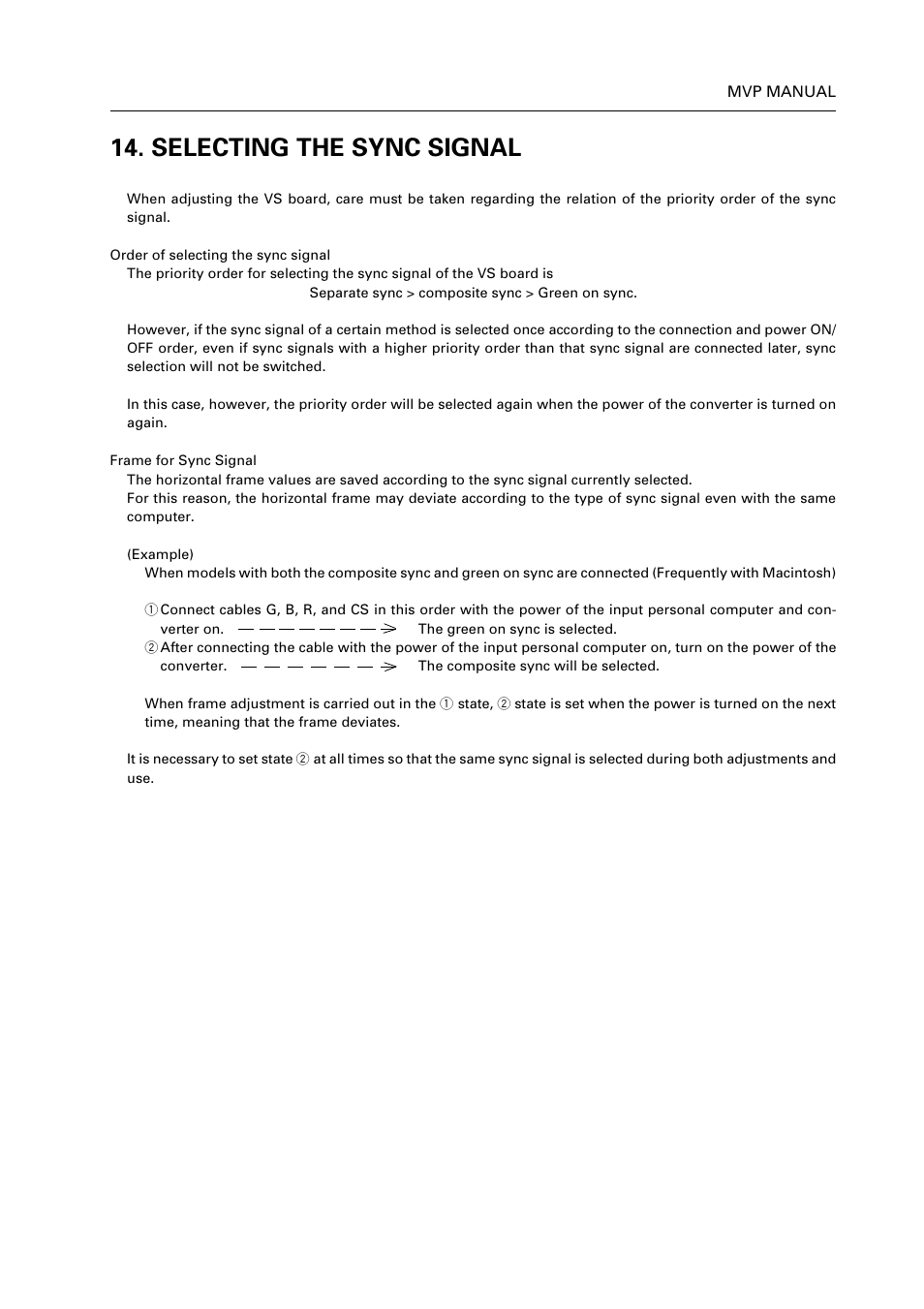 Selecting the sync signal | Pioneer RM V2550BU User Manual | Page 197 / 201