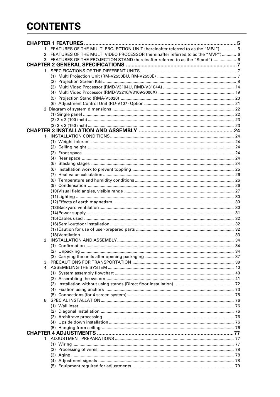 Pioneer RM V2550BU User Manual | Page 3 / 201