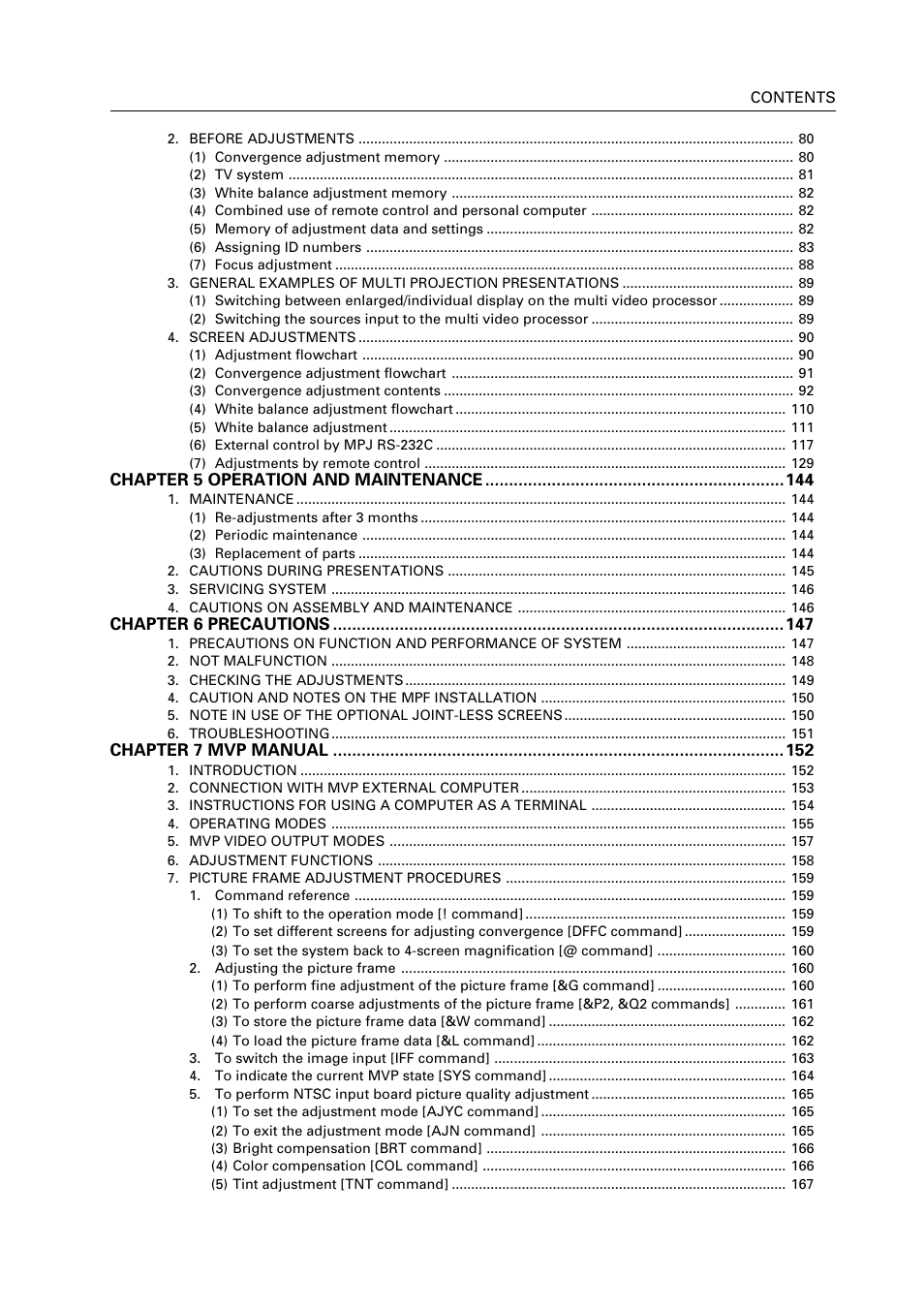 Pioneer RM V2550BU User Manual | Page 4 / 201