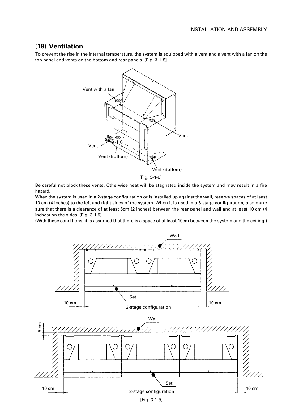 18) ventilation | Pioneer RM V2550BU User Manual | Page 43 / 201