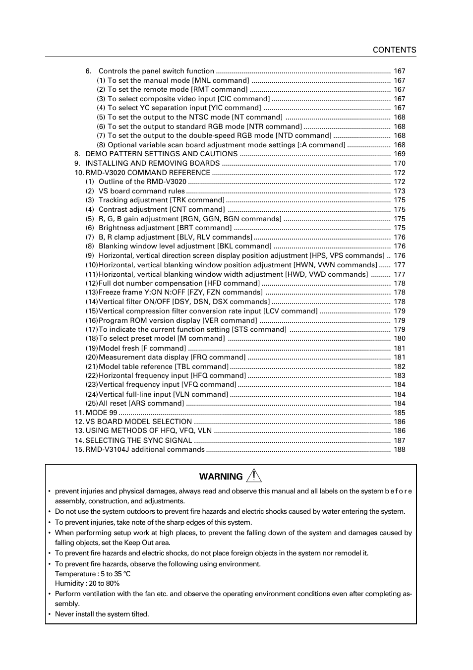 Pioneer RM V2550BU User Manual | Page 5 / 201