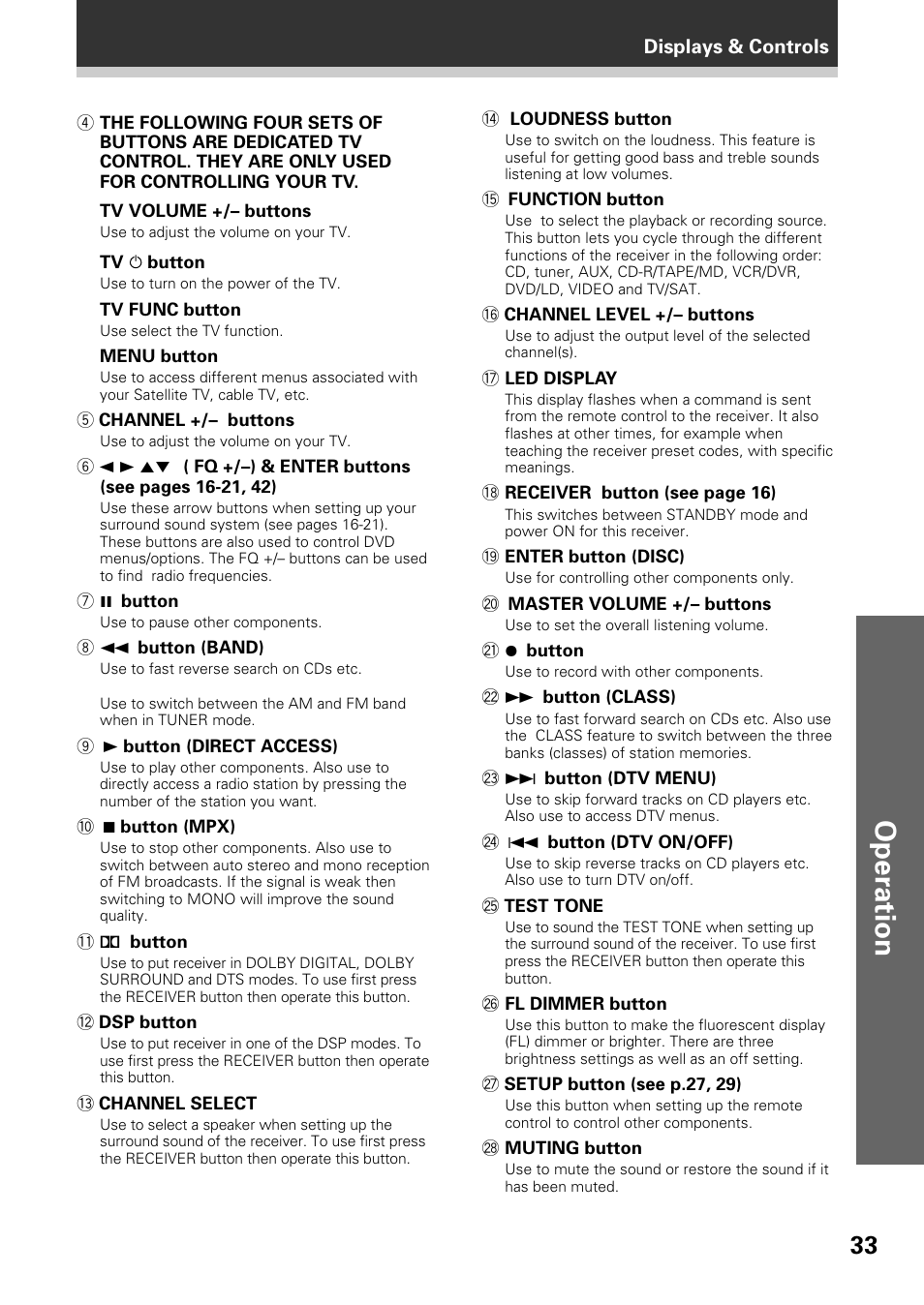 Operation | Pioneer VSX-D509S User Manual | Page 33 / 60