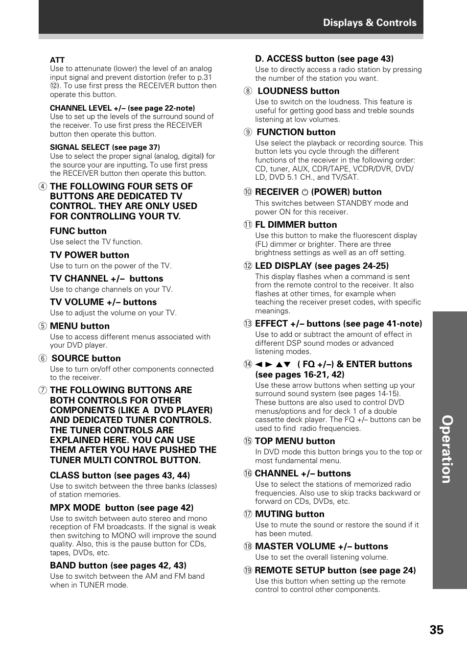 Operation | Pioneer VSX-D509S User Manual | Page 35 / 60