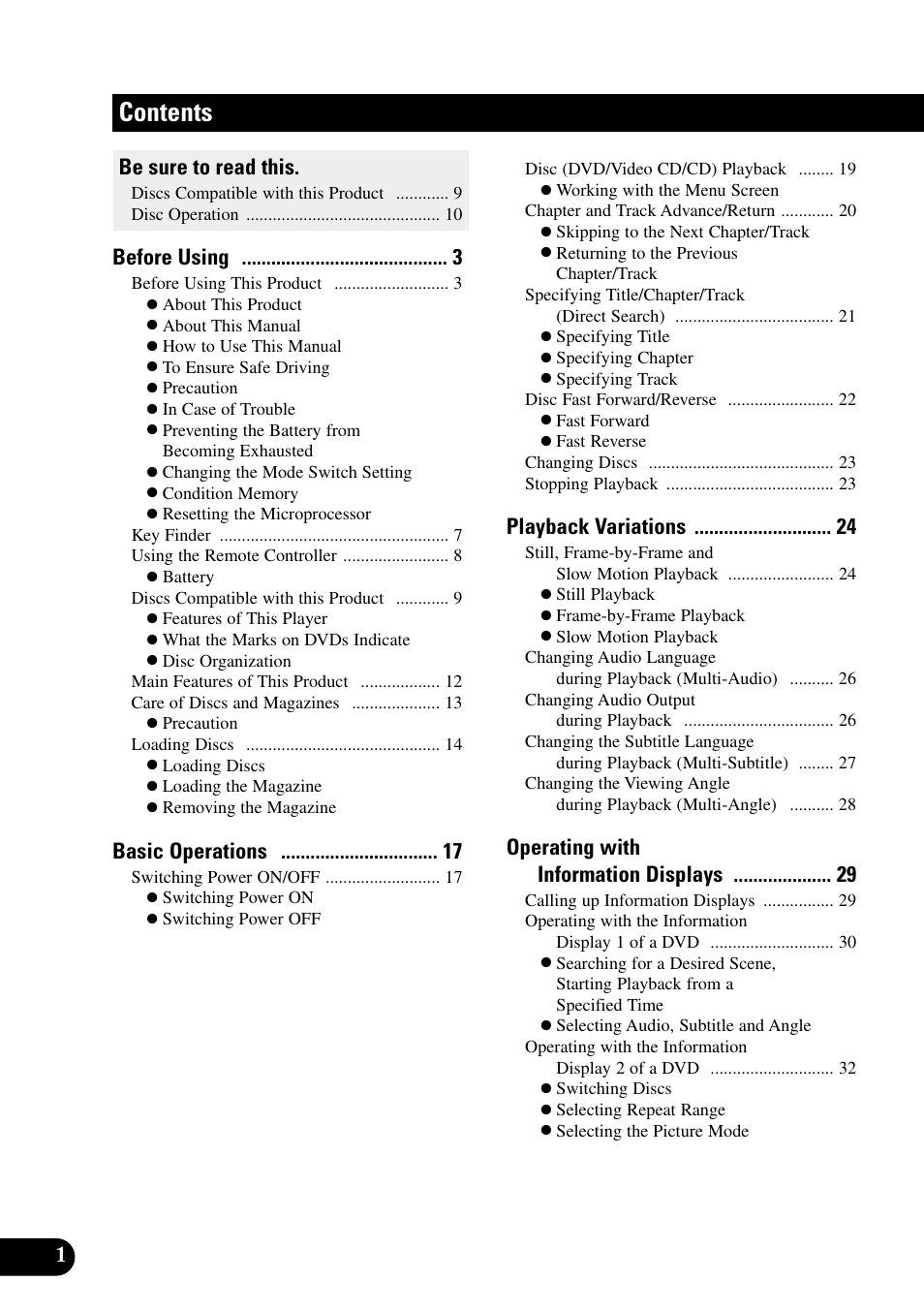 Pioneer XDV-P9II User Manual | Page 2 / 80