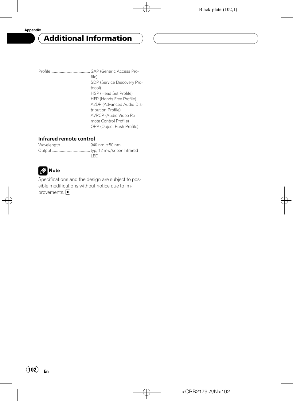 Additional information | Pioneer Super Tuner III D DEH-P9850BT User Manual | Page 102 / 104