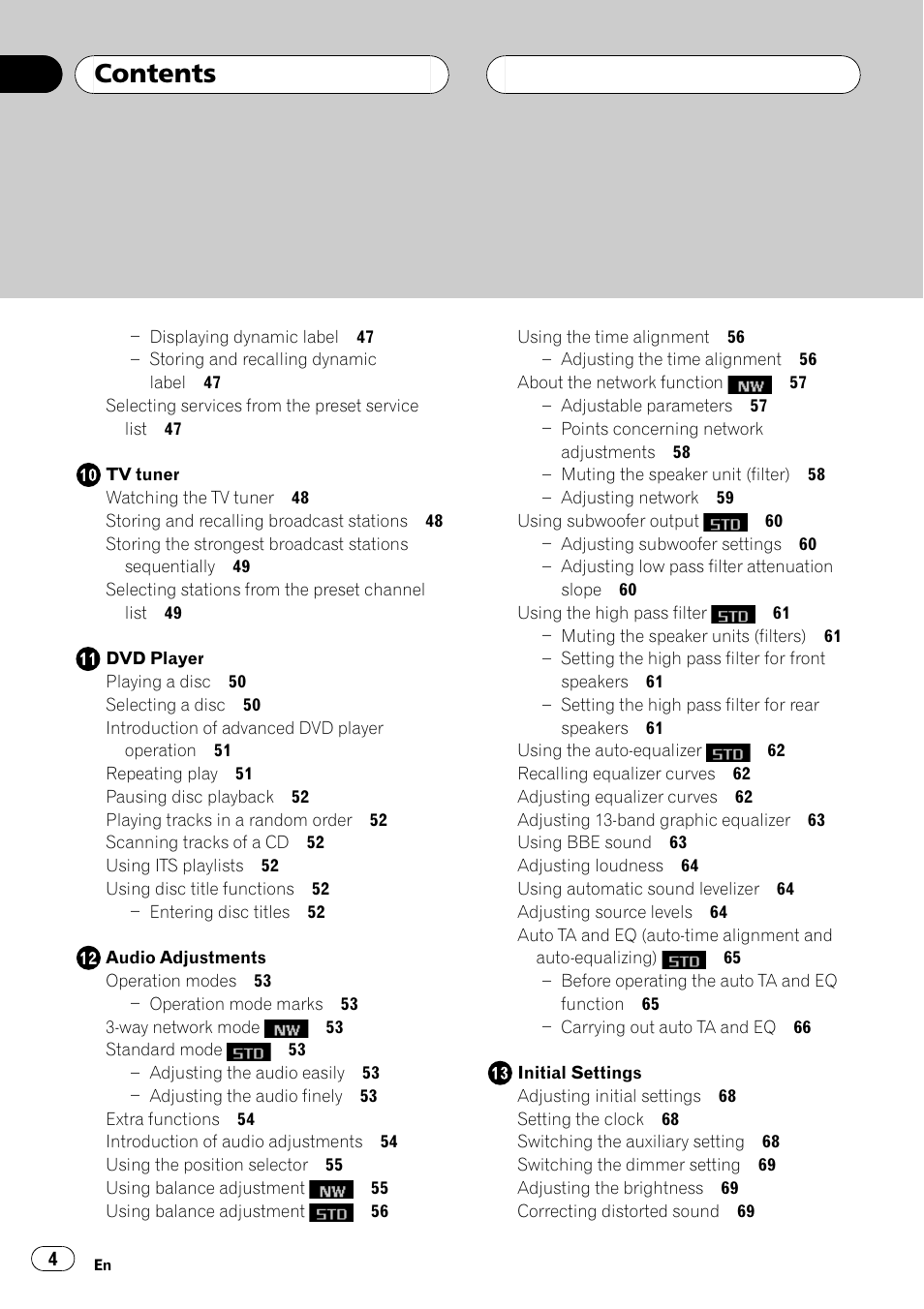 Pioneer DEH-P8600MP User Manual | Page 4 / 179