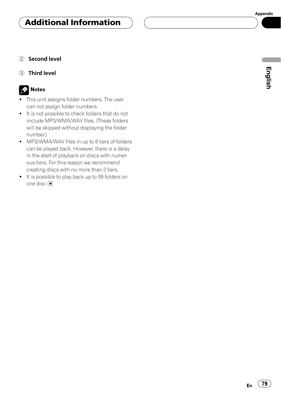 Additional information | Pioneer DEH-P8600MP User Manual | Page 79 / 179