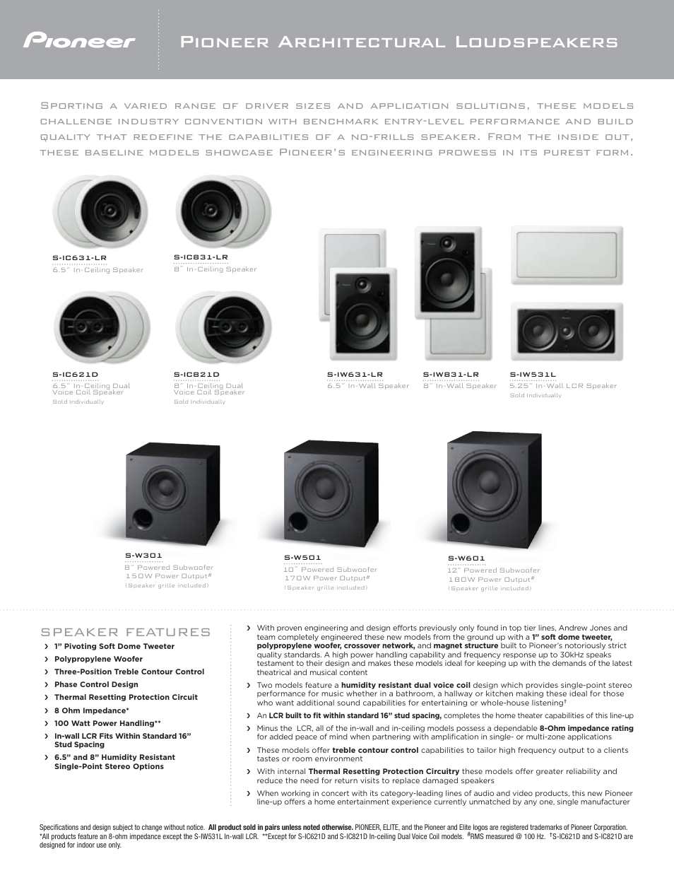 Pioneer S IC 821 D User Manual | 1 page