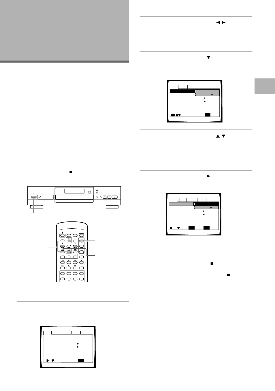 Preparación del reproductor, Utilizando los menús de la pantalla setup, Cuando se hace la preparación por primera vez | Pulse power para encender el reproductor, Pulse setup, Conexiones / prep aración del reproductor | Pioneer DV-525 User Manual | Page 19 / 60
