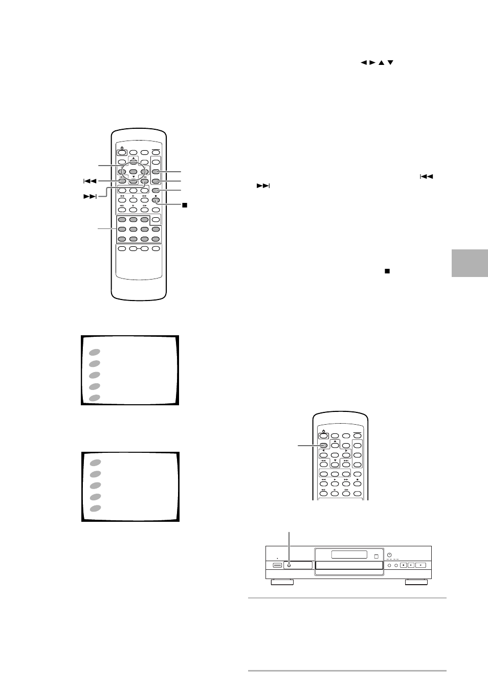 Mejora de la calidad de la imagen, Cuando se visualice una pantalla de menú, Empezando a utilizar su reproductor dvd | Para navegar por una pantalla de menús | Pioneer DV-525 User Manual | Page 25 / 60