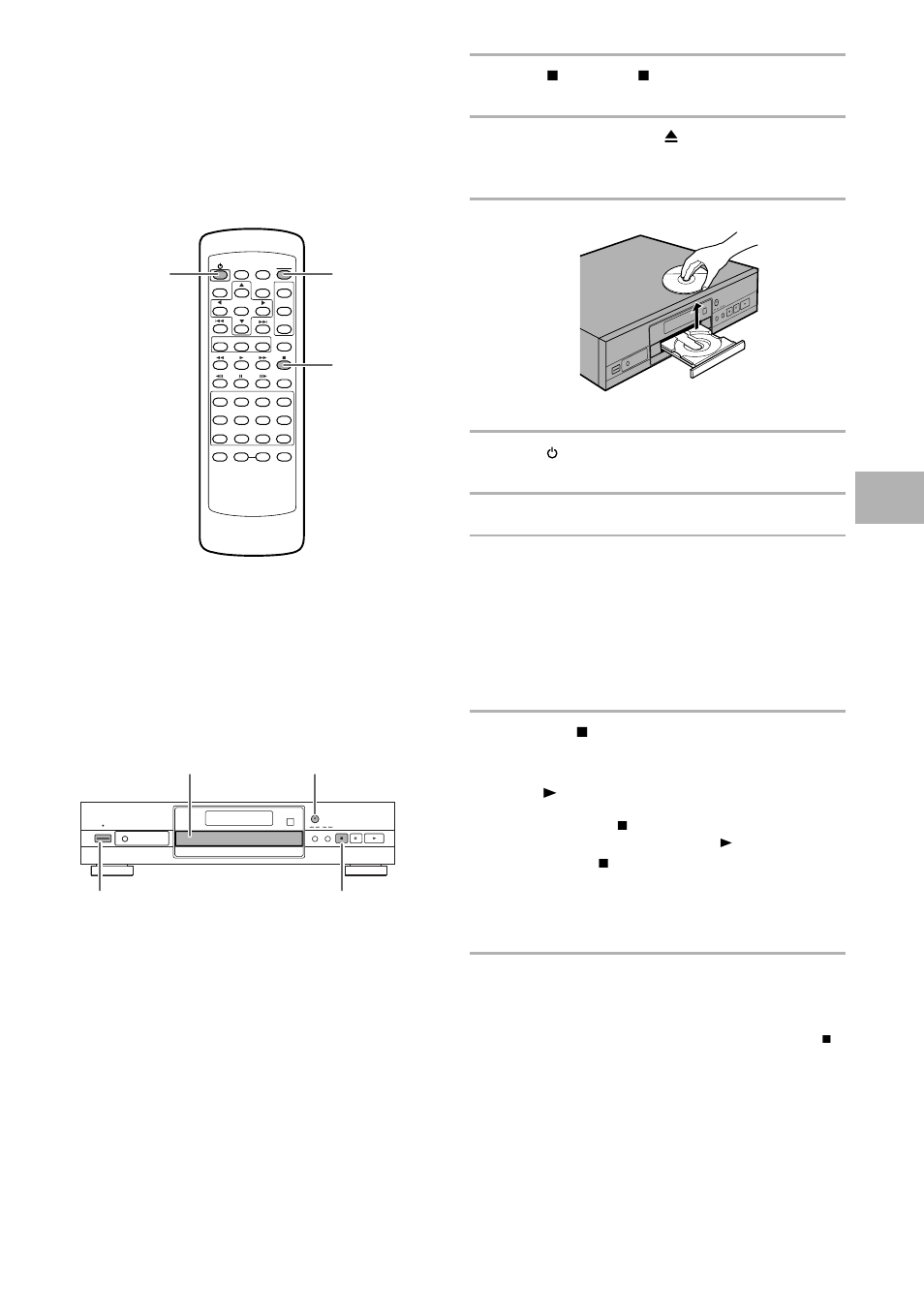 Parada de la reproducción y desconexión de, La alimentación | Pioneer DV-525 User Manual | Page 27 / 60