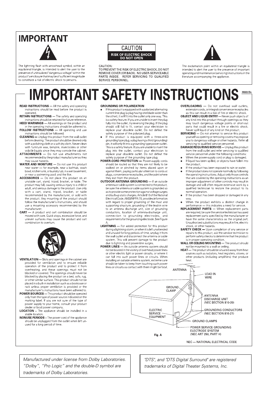 Pioneer VSX-D412 User Manual | Page 3 / 60