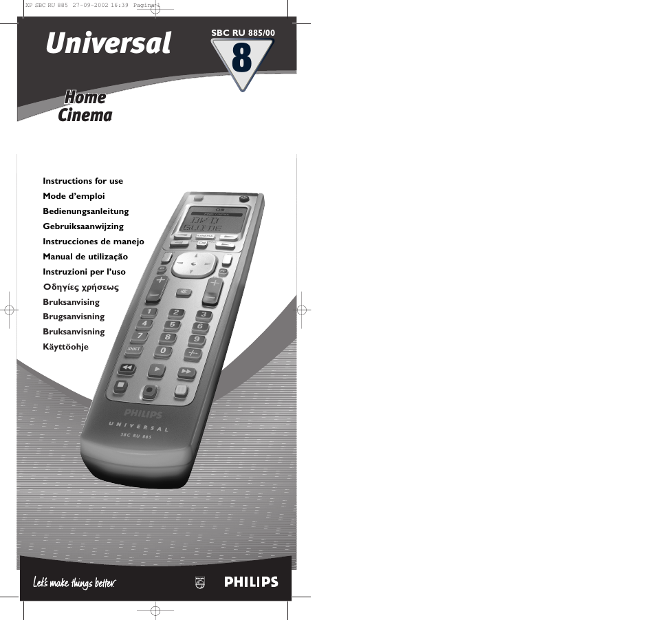 Philips Universal-Fernbedienung User Manual | 146 pages