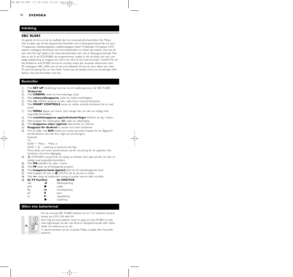 Philips Universal-Fernbedienung User Manual | Page 101 / 146