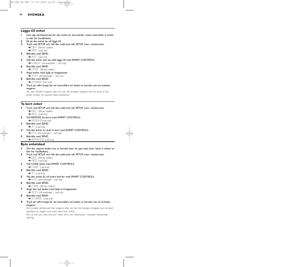 Philips Universal-Fernbedienung User Manual | Page 103 / 146