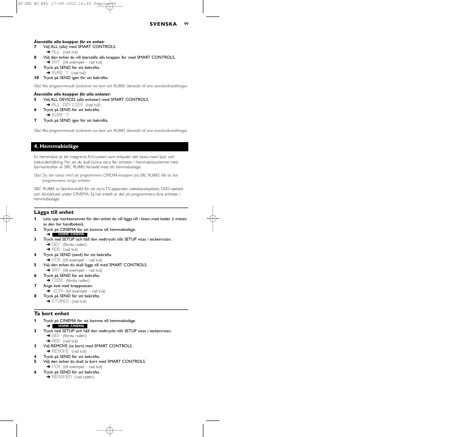 Philips Universal-Fernbedienung User Manual | Page 108 / 146