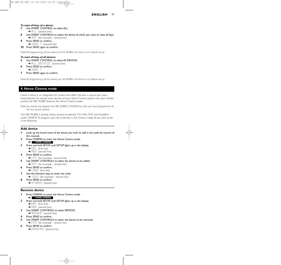 Philips Universal-Fernbedienung User Manual | Page 11 / 146