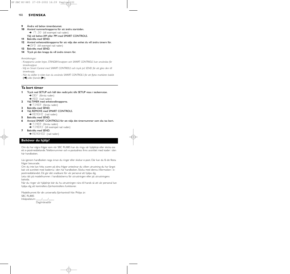 Philips Universal-Fernbedienung User Manual | Page 111 / 146