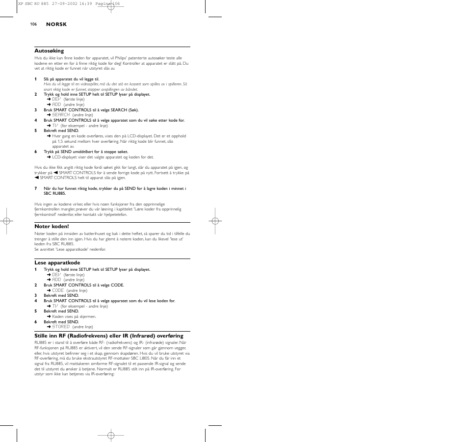 Philips Universal-Fernbedienung User Manual | Page 115 / 146