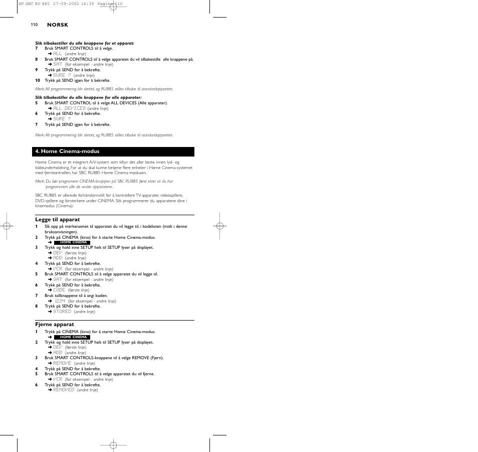 Philips Universal-Fernbedienung User Manual | Page 119 / 146