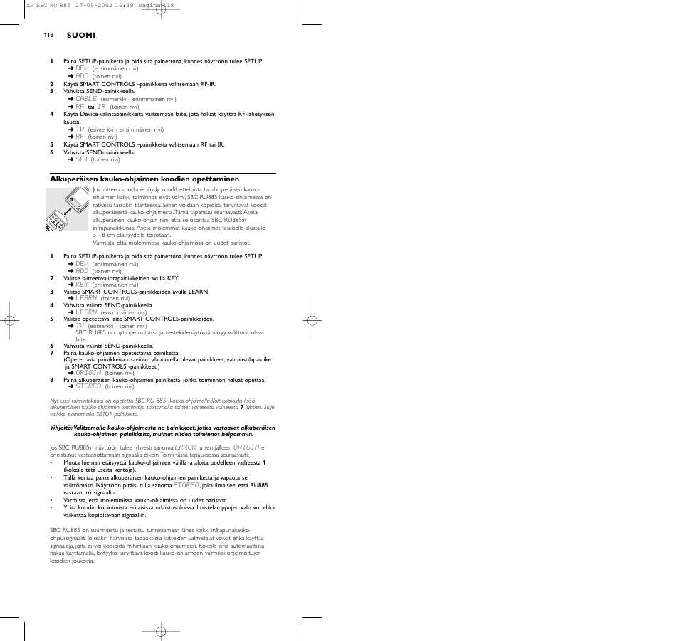 Philips Universal-Fernbedienung User Manual | Page 127 / 146