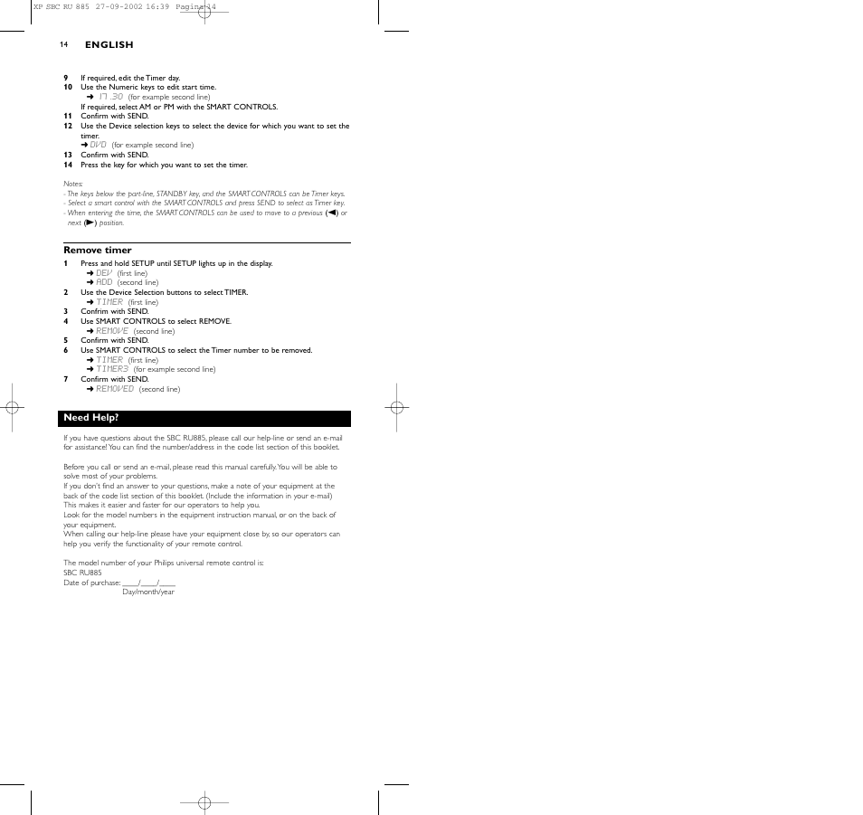 Philips Universal-Fernbedienung User Manual | Page 14 / 146