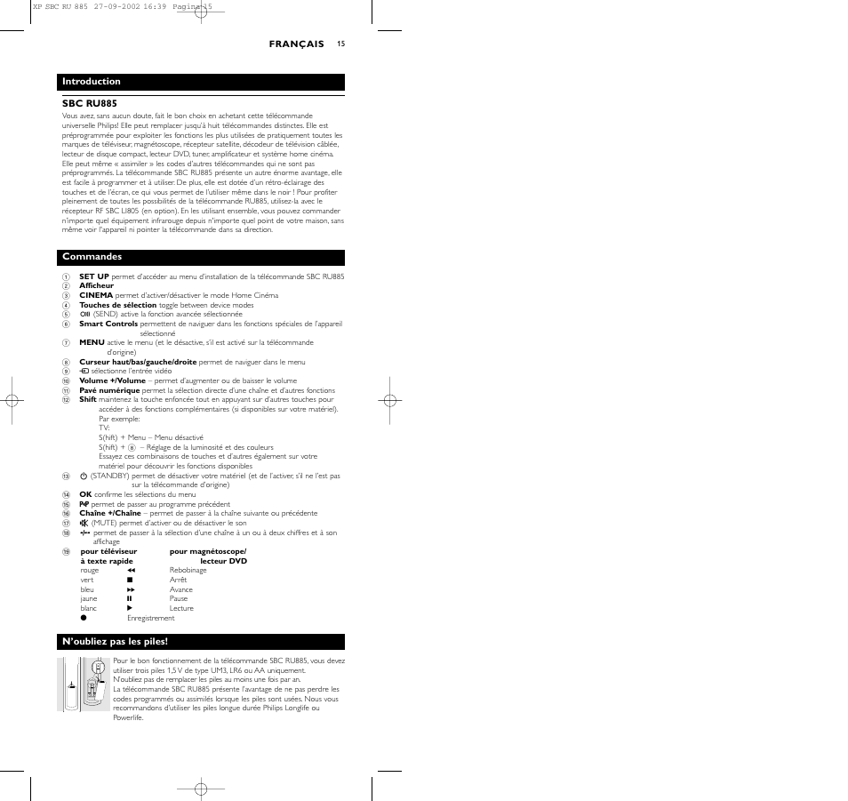 Philips Universal-Fernbedienung User Manual | Page 15 / 146