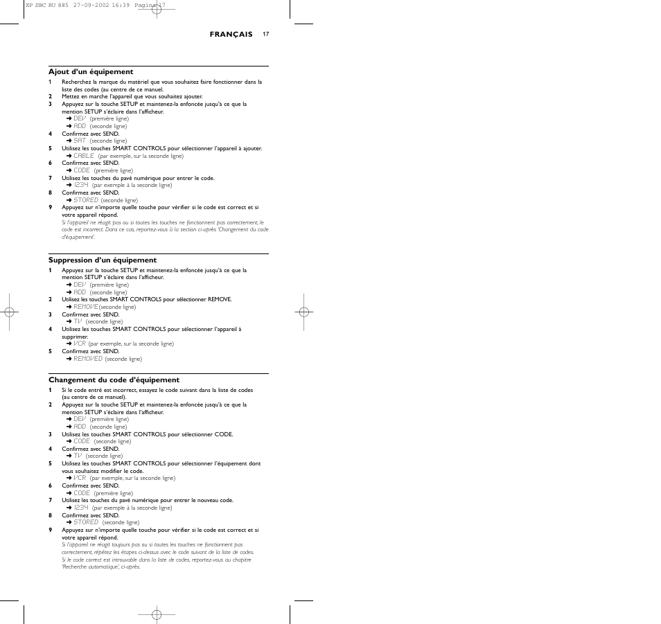 Philips Universal-Fernbedienung User Manual | Page 17 / 146