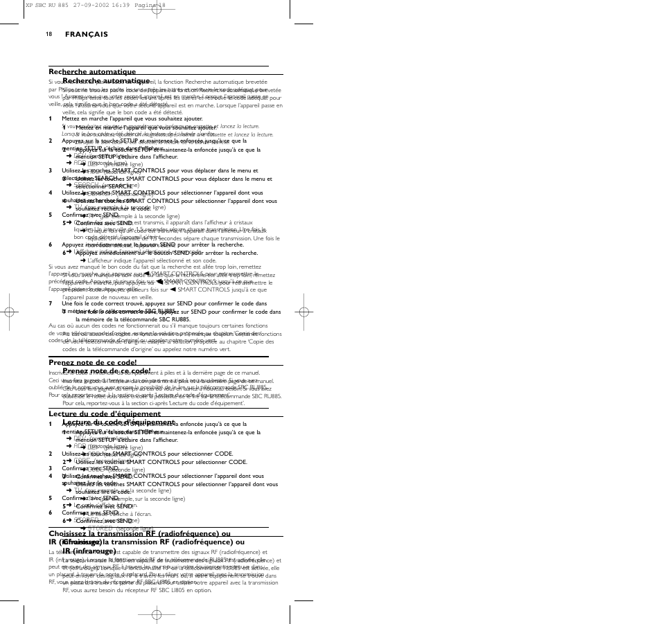 Philips Universal-Fernbedienung User Manual | Page 18 / 146