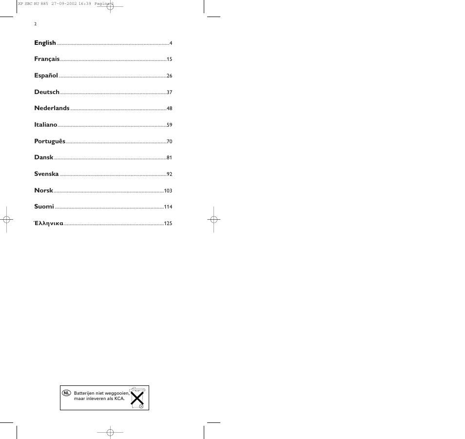 Philips Universal-Fernbedienung User Manual | Page 2 / 146