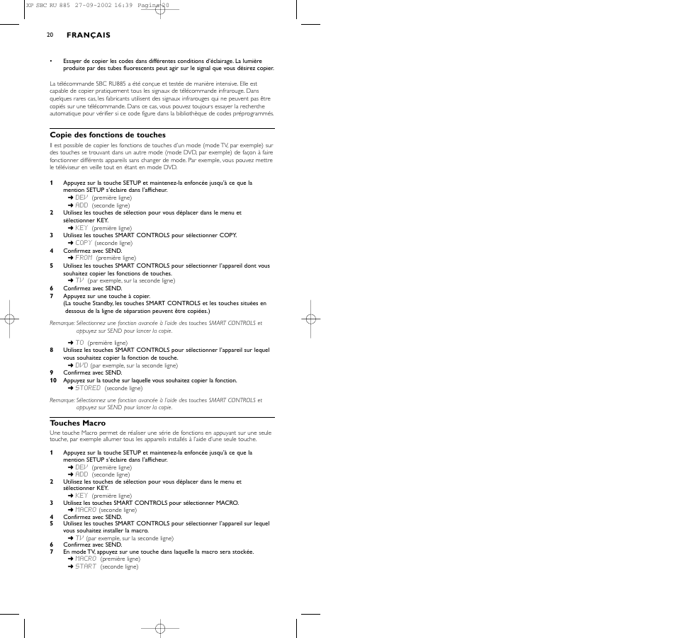 Philips Universal-Fernbedienung User Manual | Page 20 / 146