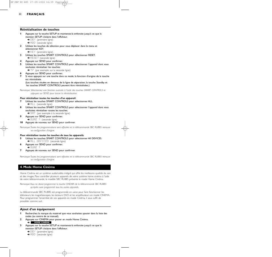 Philips Universal-Fernbedienung User Manual | Page 22 / 146