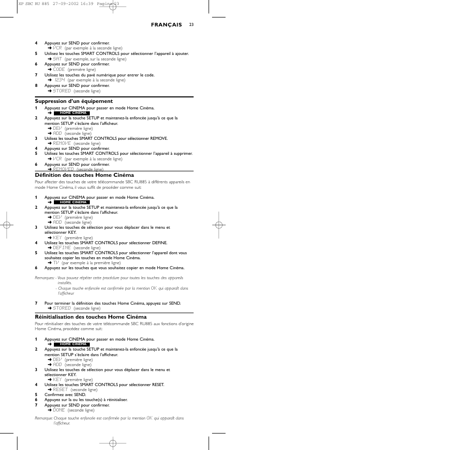 Philips Universal-Fernbedienung User Manual | Page 23 / 146