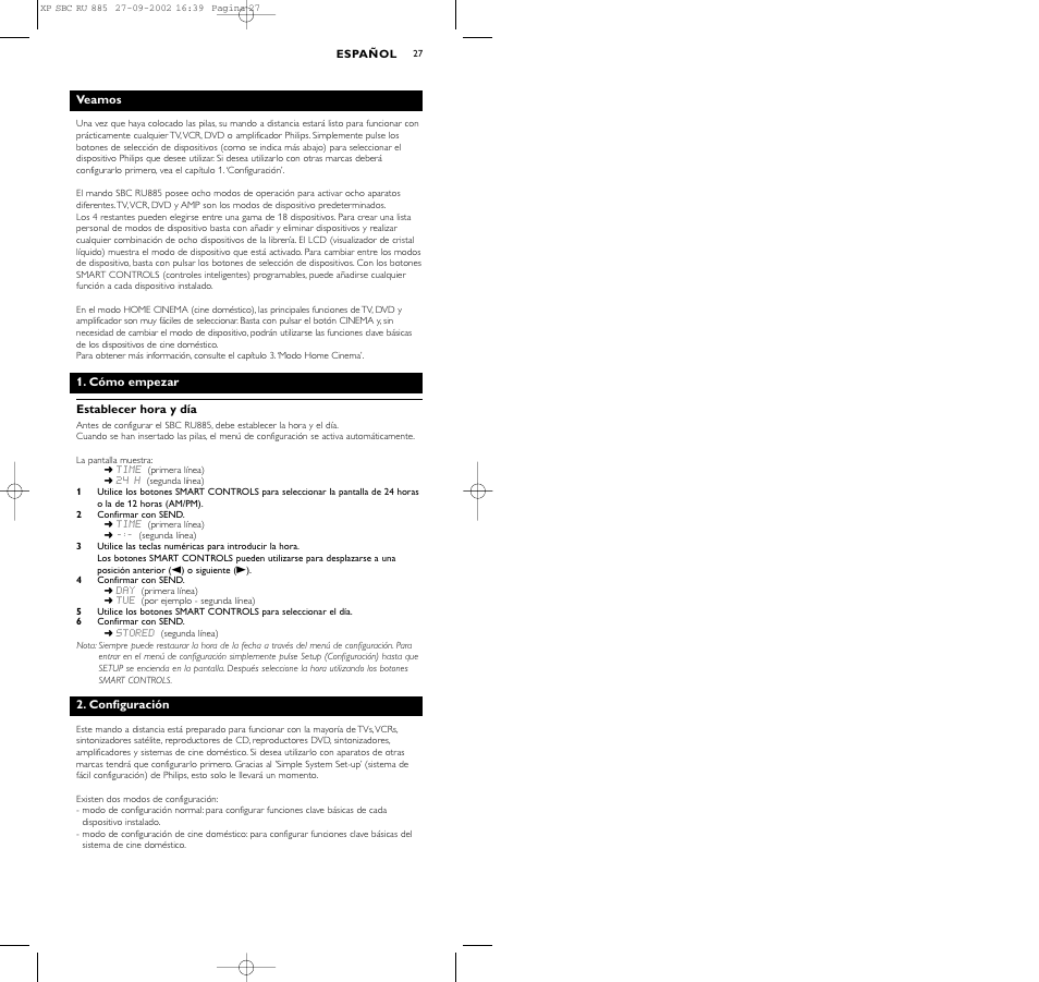 Philips Universal-Fernbedienung User Manual | Page 27 / 146