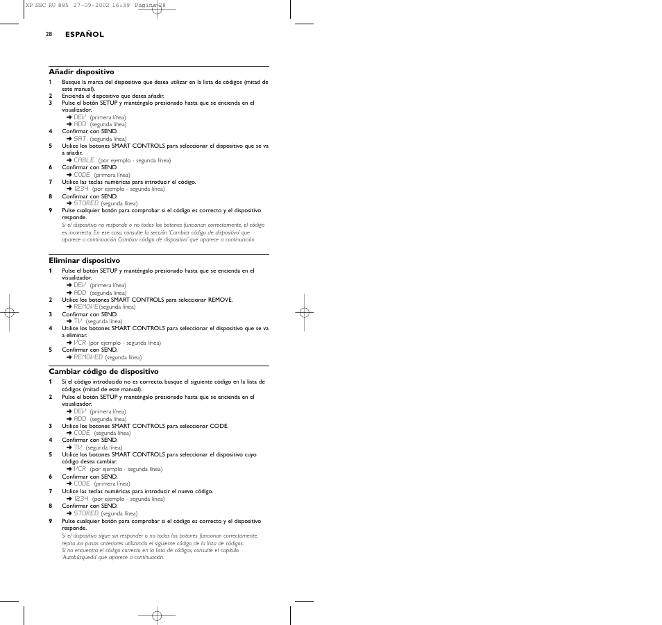 Philips Universal-Fernbedienung User Manual | Page 28 / 146