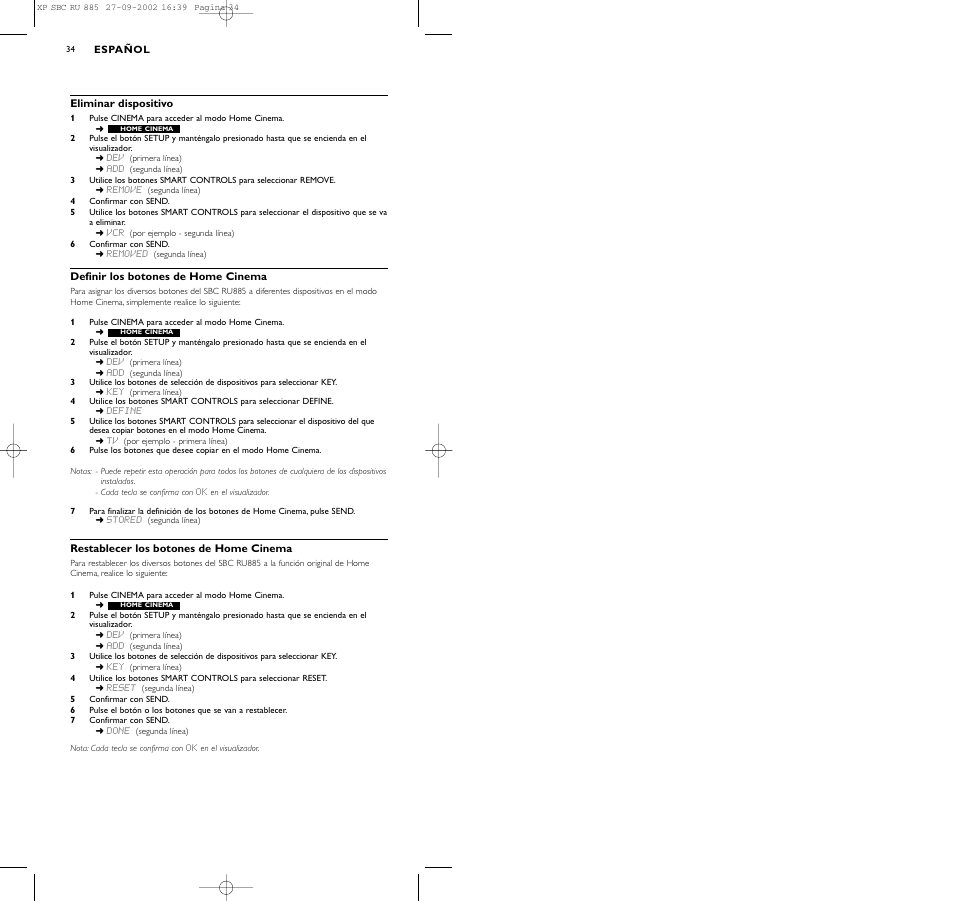 Philips Universal-Fernbedienung User Manual | Page 34 / 146