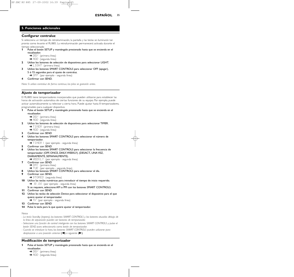 Philips Universal-Fernbedienung User Manual | Page 35 / 146