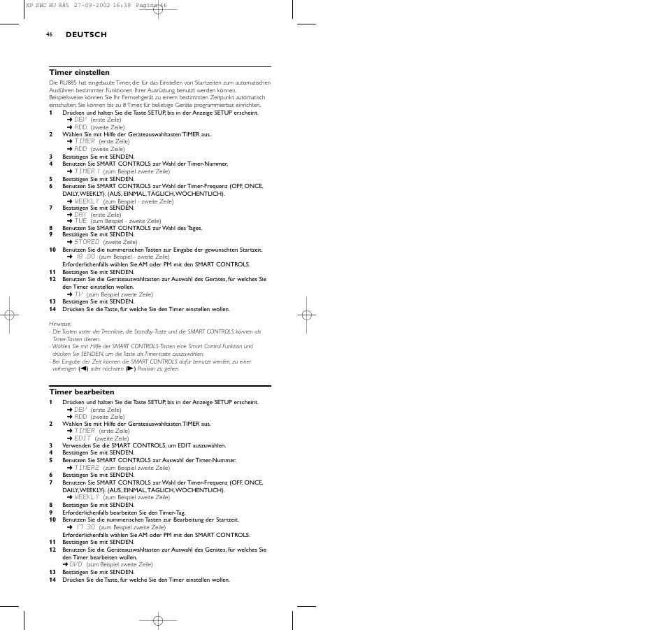 Philips Universal-Fernbedienung User Manual | Page 46 / 146