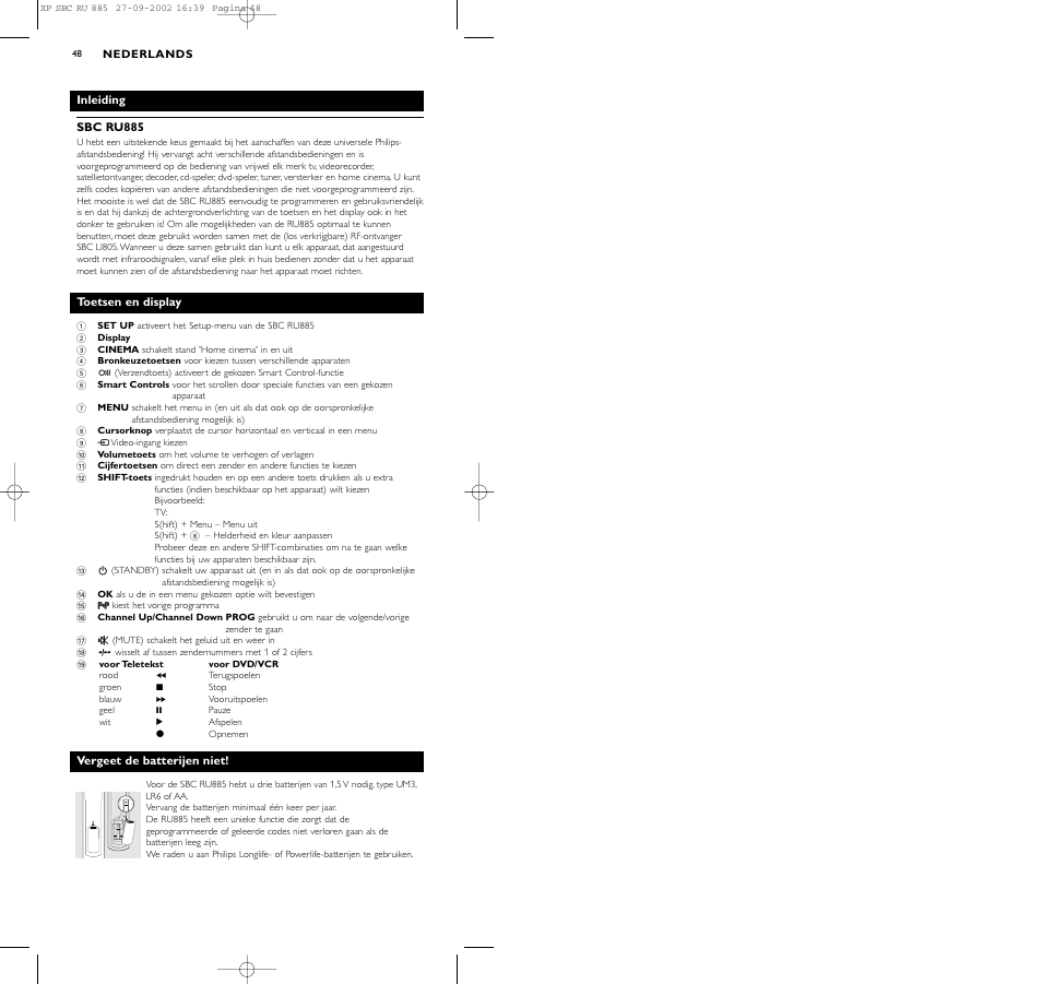 Philips Universal-Fernbedienung User Manual | Page 48 / 146