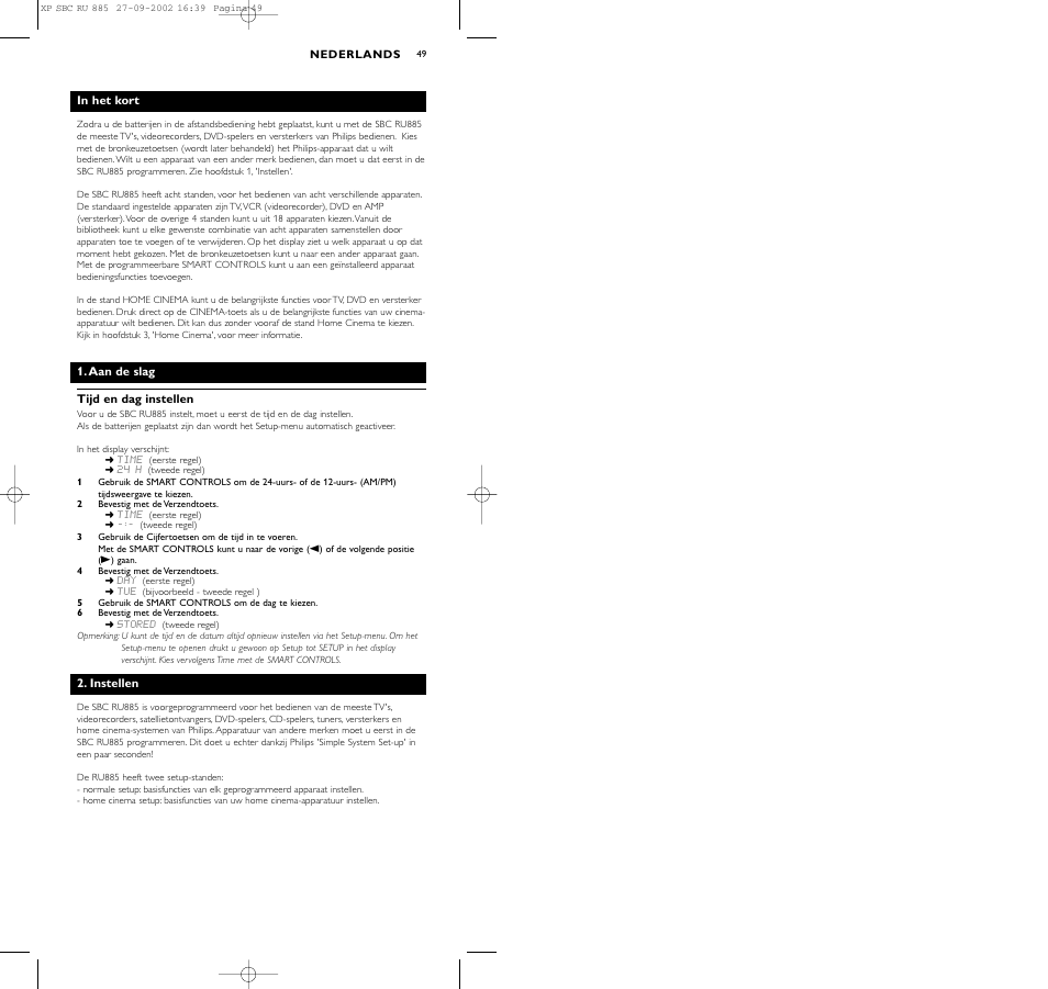 Philips Universal-Fernbedienung User Manual | Page 49 / 146