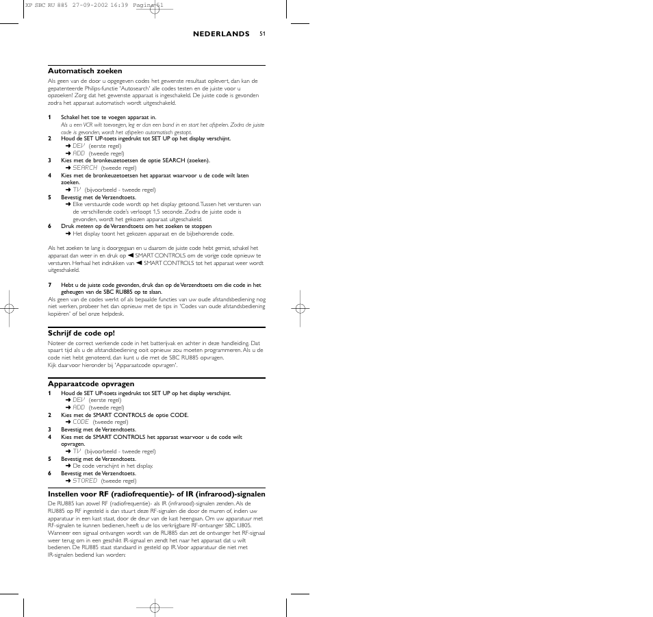 Philips Universal-Fernbedienung User Manual | Page 51 / 146