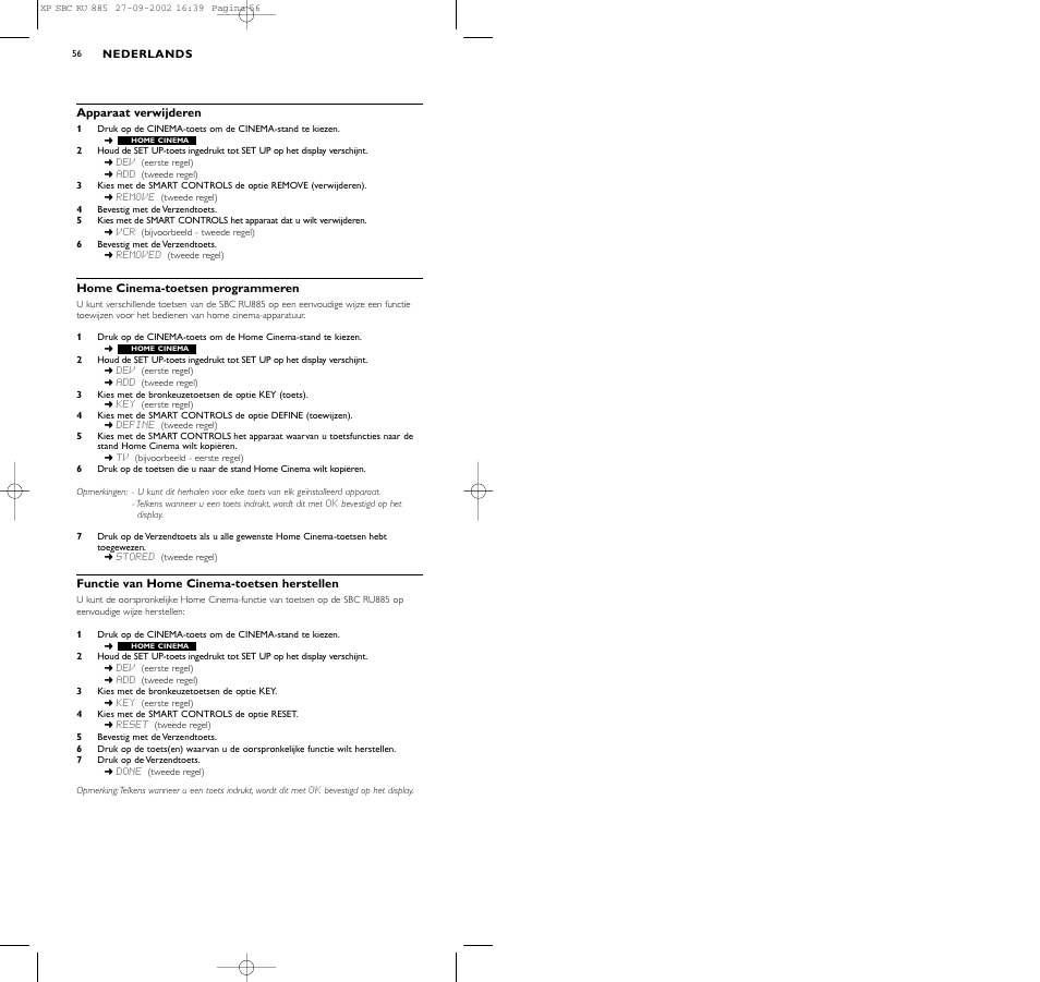 Philips Universal-Fernbedienung User Manual | Page 56 / 146