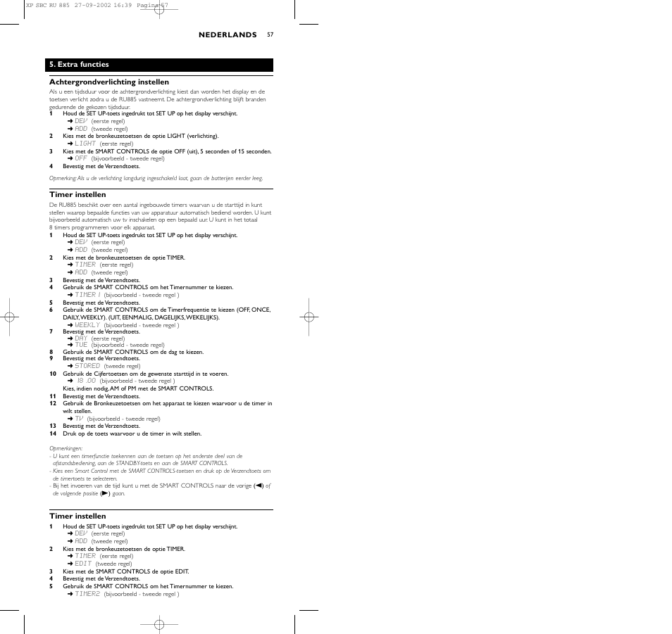 Philips Universal-Fernbedienung User Manual | Page 57 / 146