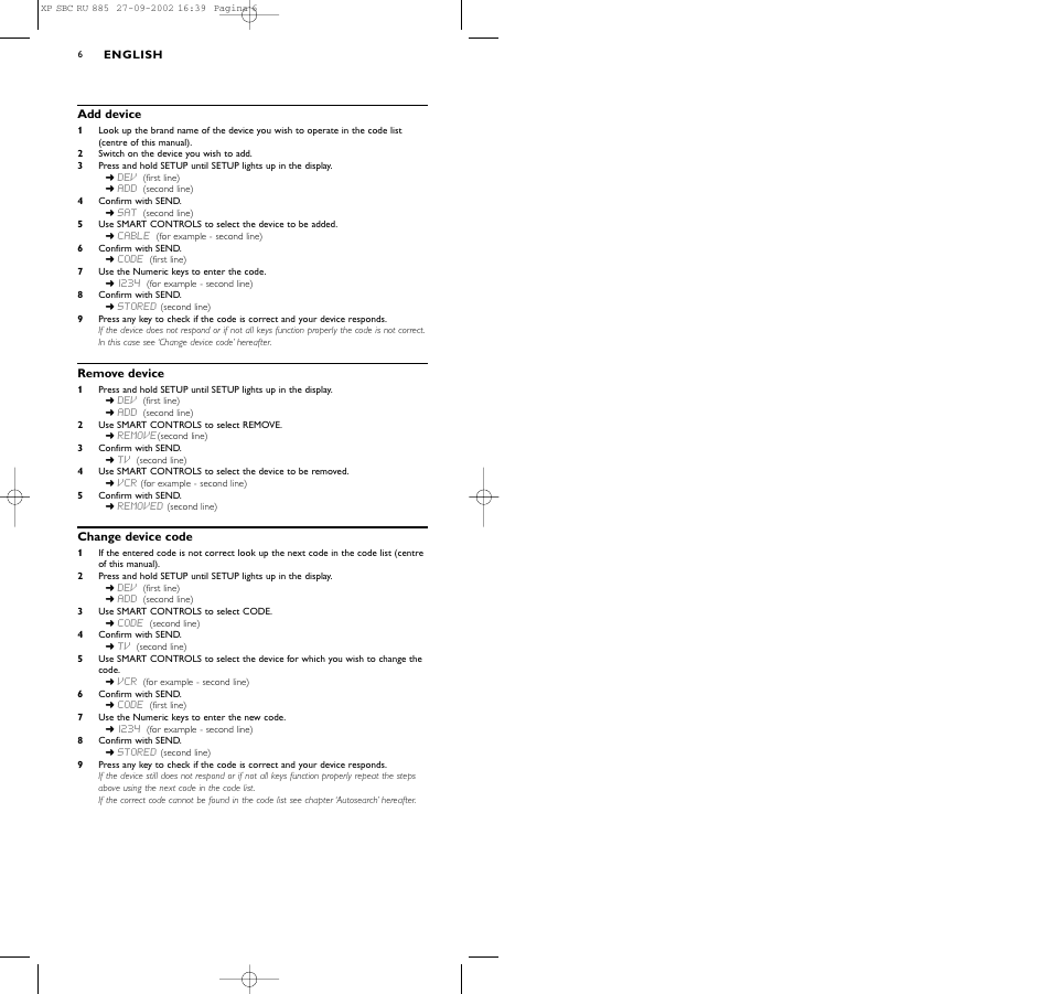 Philips Universal-Fernbedienung User Manual | Page 6 / 146