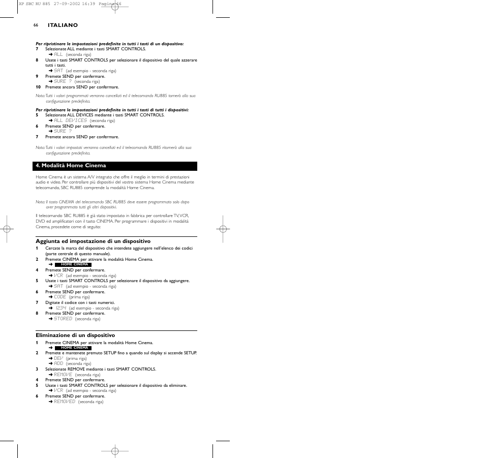 Philips Universal-Fernbedienung User Manual | Page 66 / 146